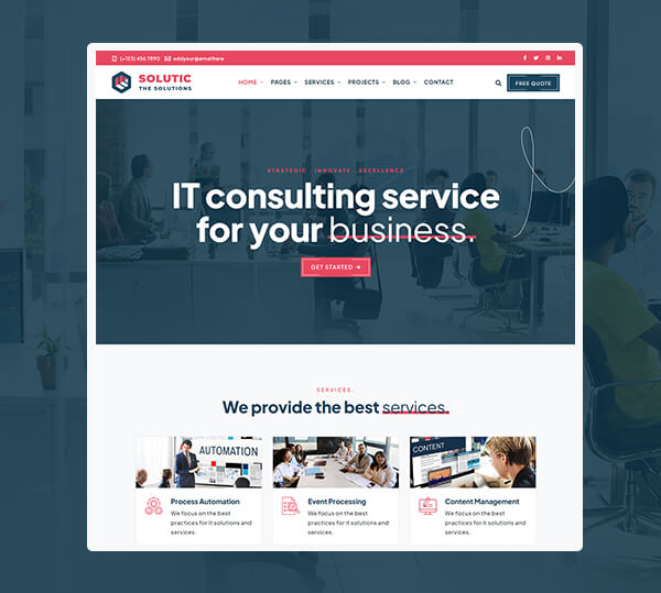 IT Solutions and Services WordPress Theme