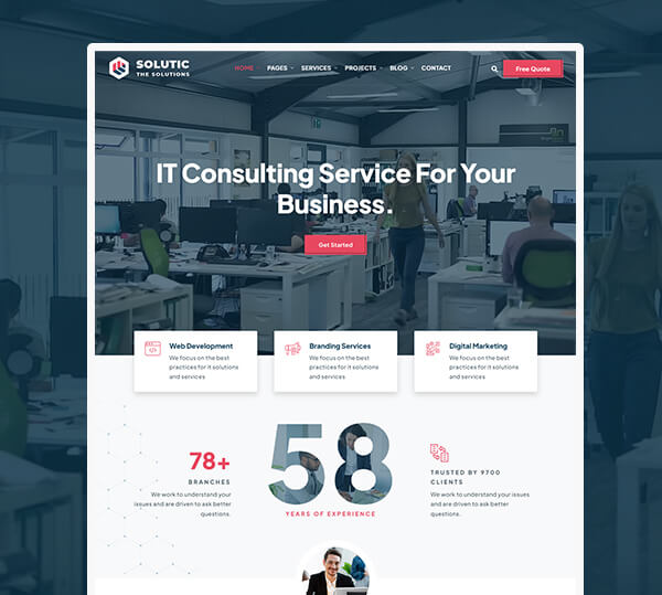 IT Solutions and Services WordPress Theme