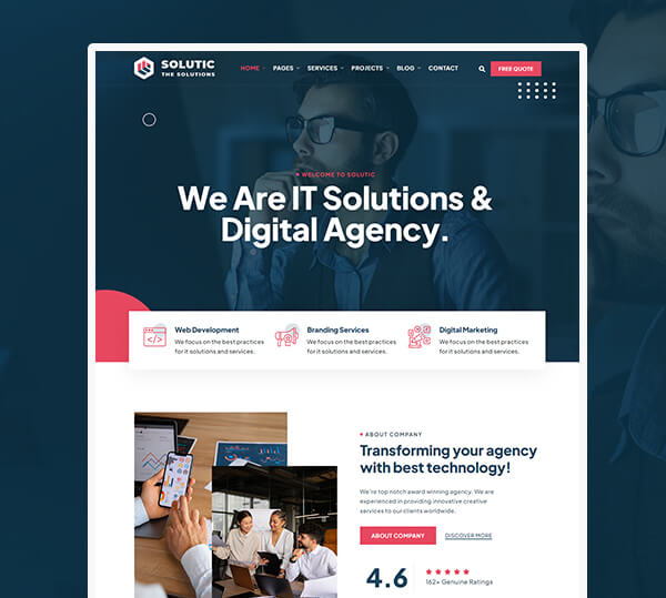 IT Solutions and Services WordPress Theme