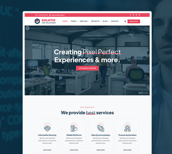 IT Solutions and Services WordPress Theme