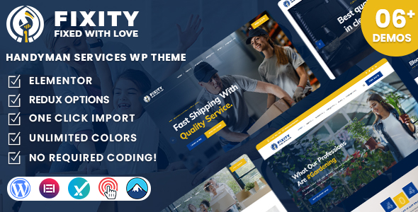 Fixity - Handyman Services WordPress Theme