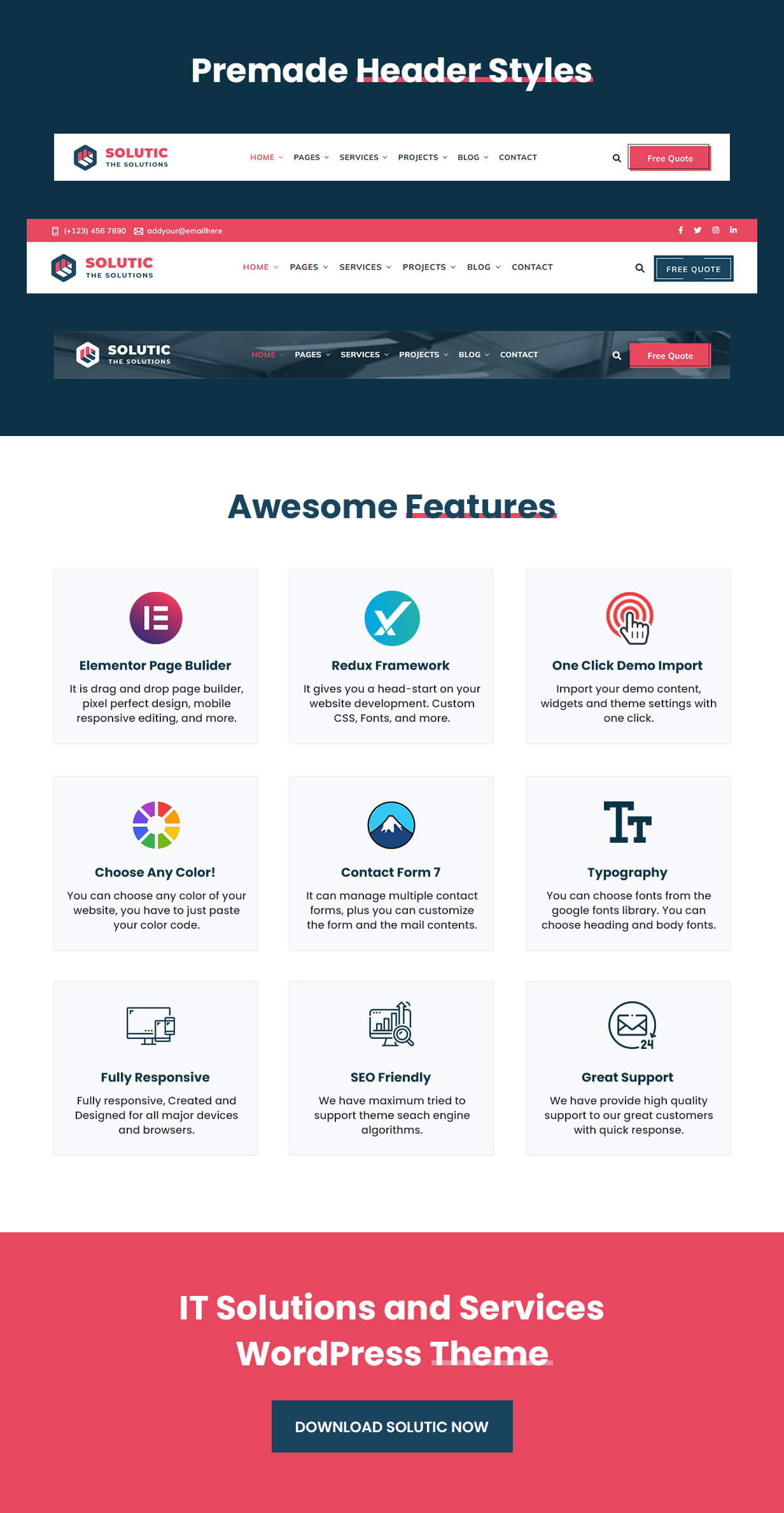 It Solutions and Services WordPress Theme